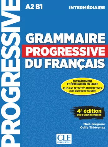 Grammaire progressive du français - Niveau intermédiaire (A2/B1) -  Livre + CD + Appli-web - 4ème édition